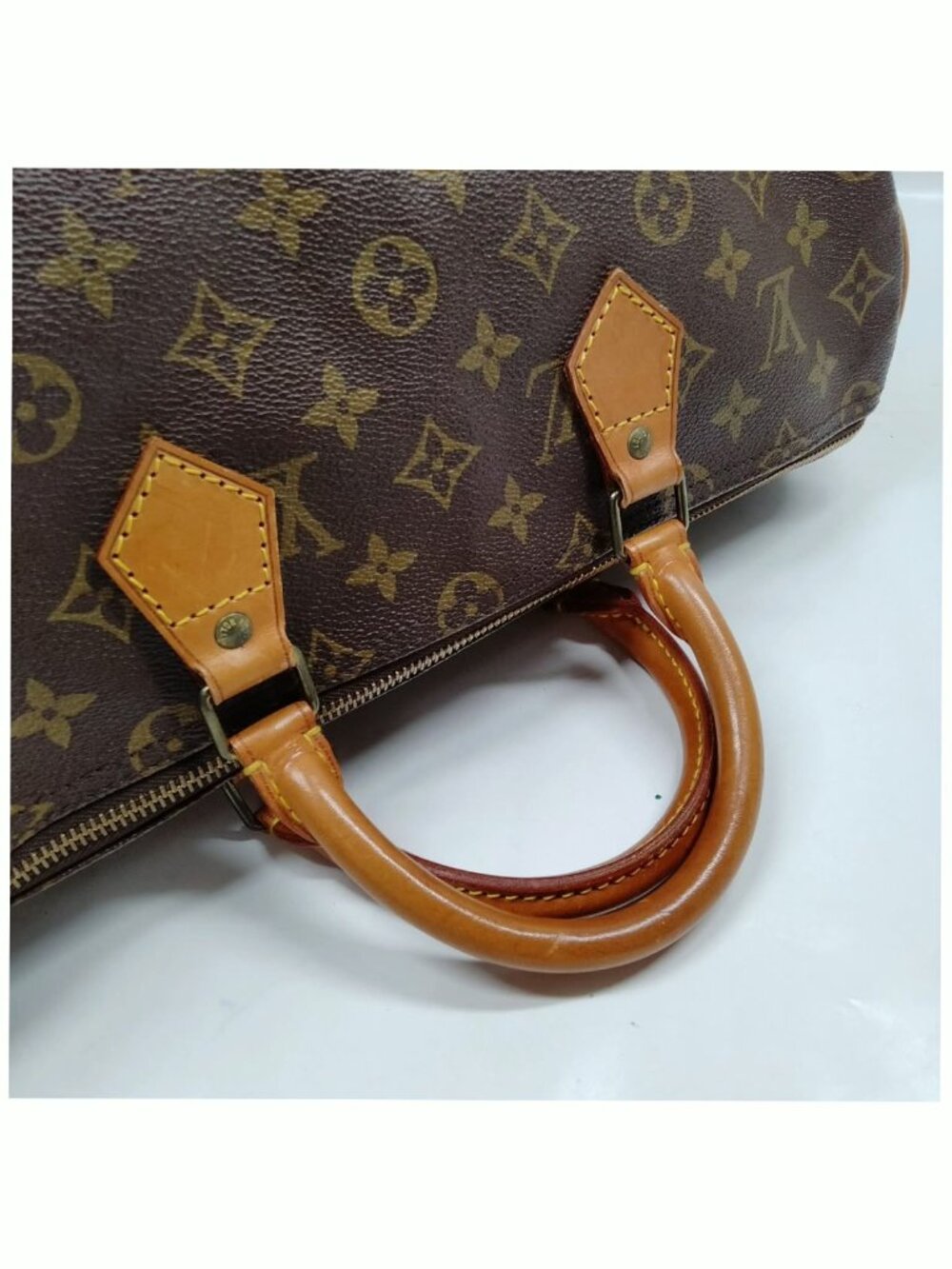 Authentic Louis Vuitton Speedy 35 Monogram Brown Canvas Handbag LV Satchel Bag - Picture 5 of 10